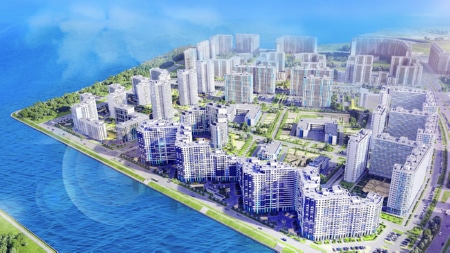 Завершены работы по постановке на кадастровый учет ЖК «Огни залива 2» 